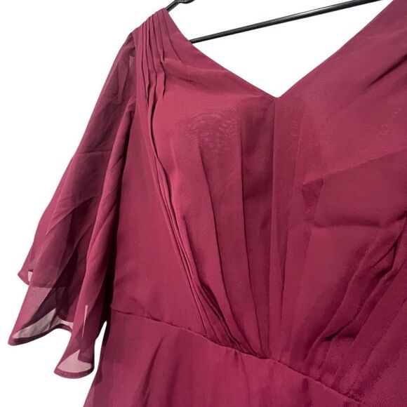 Lavetir Mother of the Bride or Bridesmaid Dress - Burgundy, Size 4, NWT - Picture 6 of 14